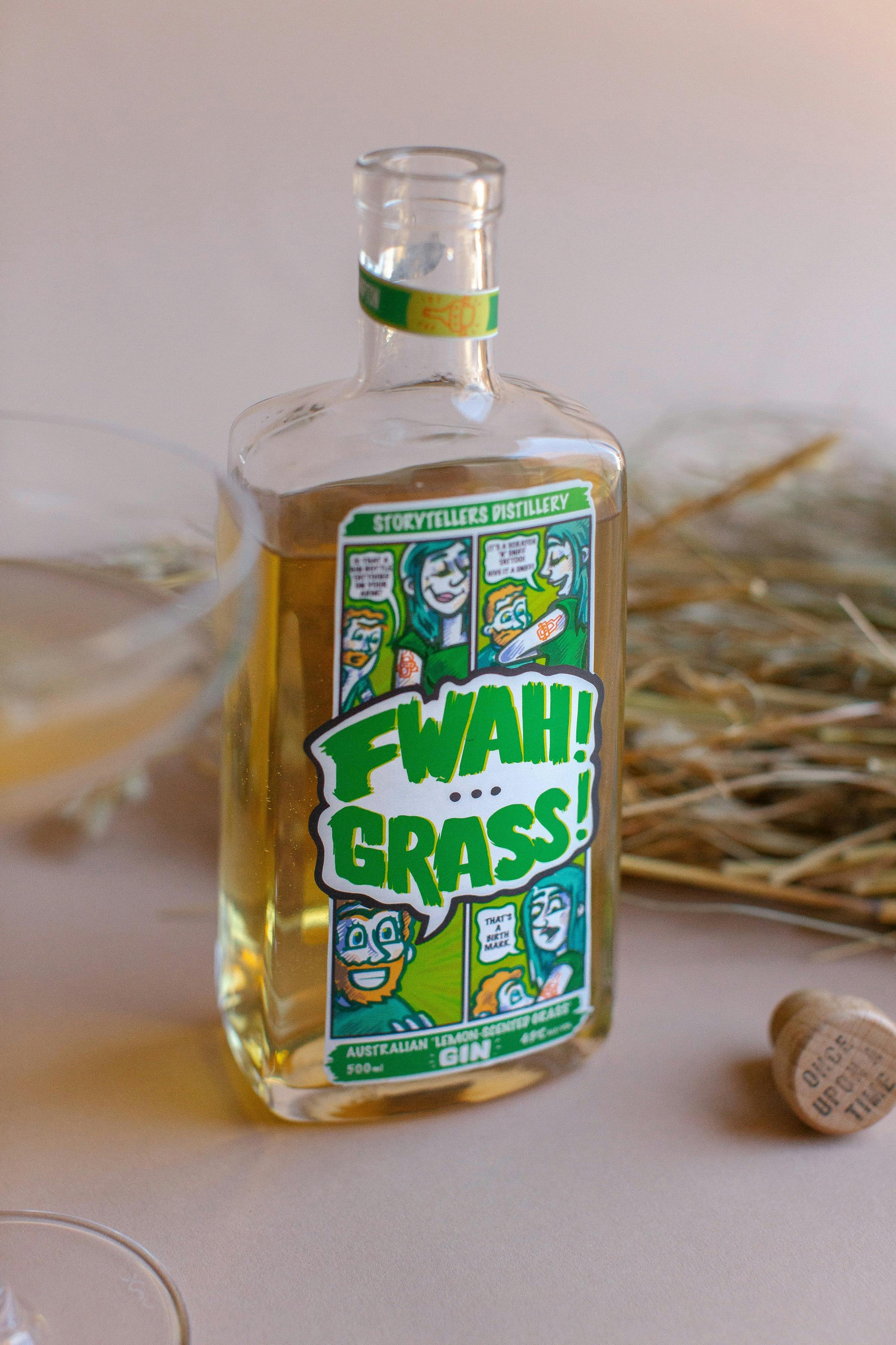 Fwah! Grass! Lemon-scented Grass Gin