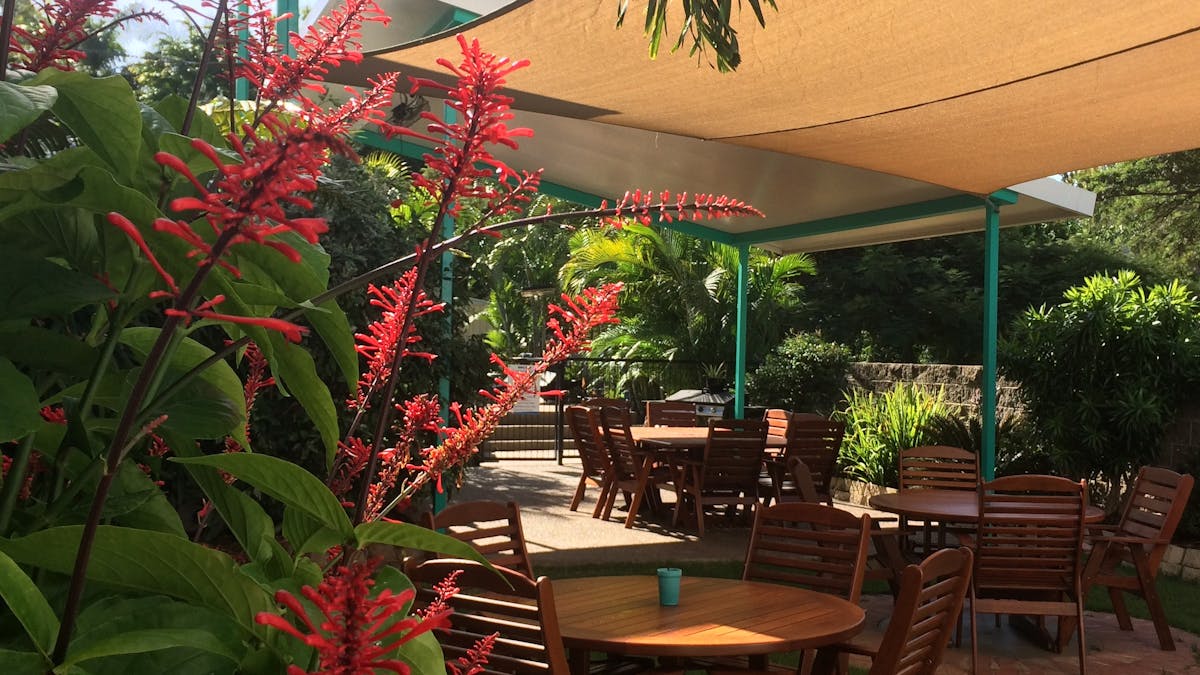 Al fresco dining area