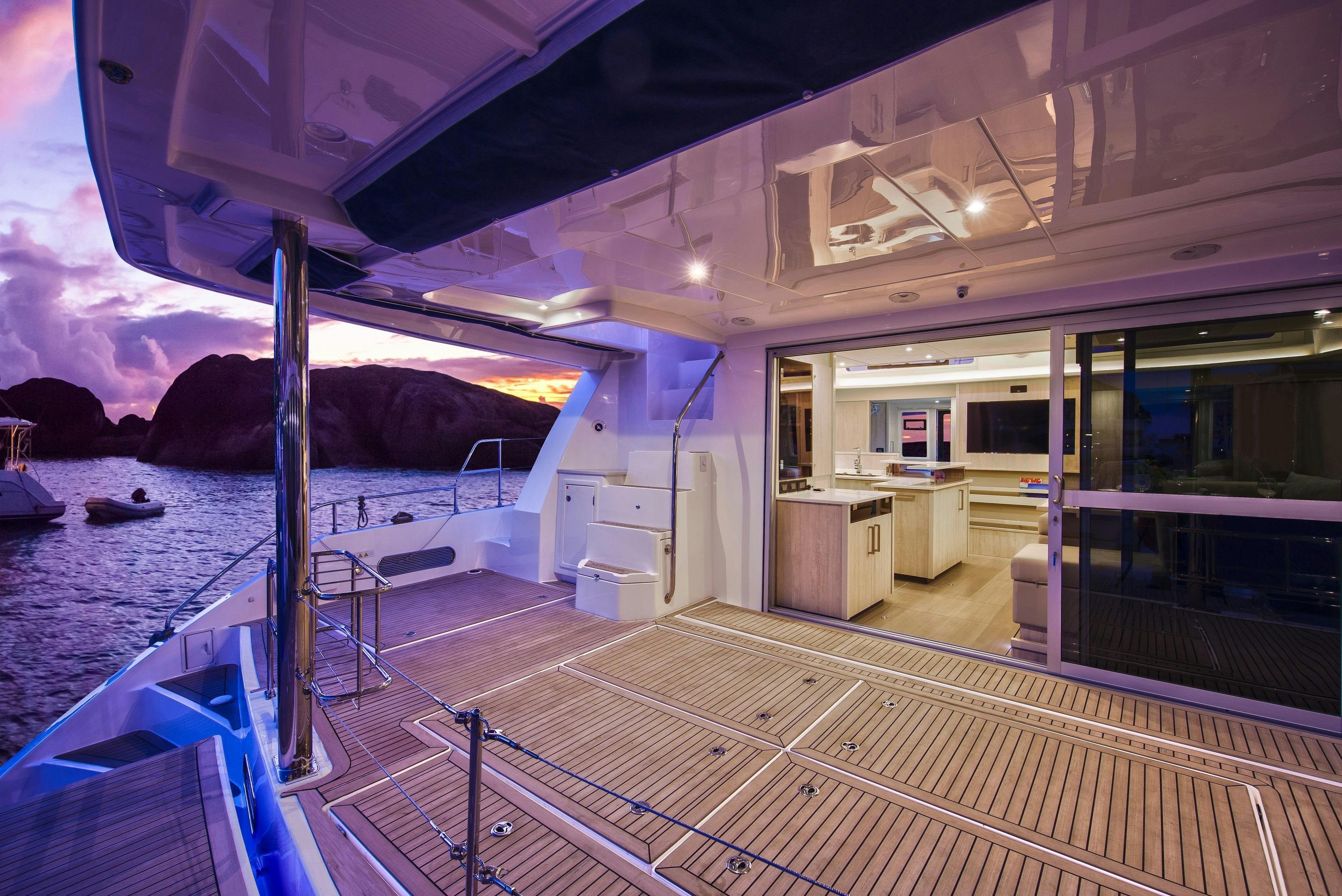 Leopard 58 - aft deck