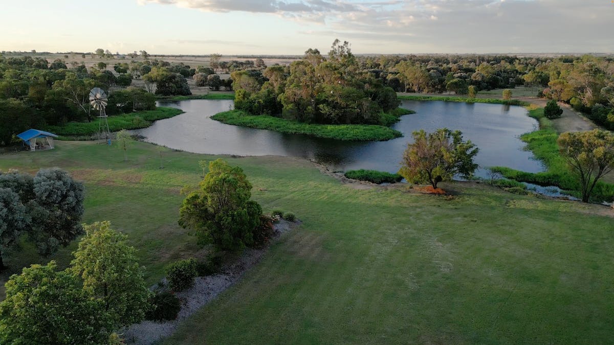 Enjoy the serenity of this beautiful parkland with water views.