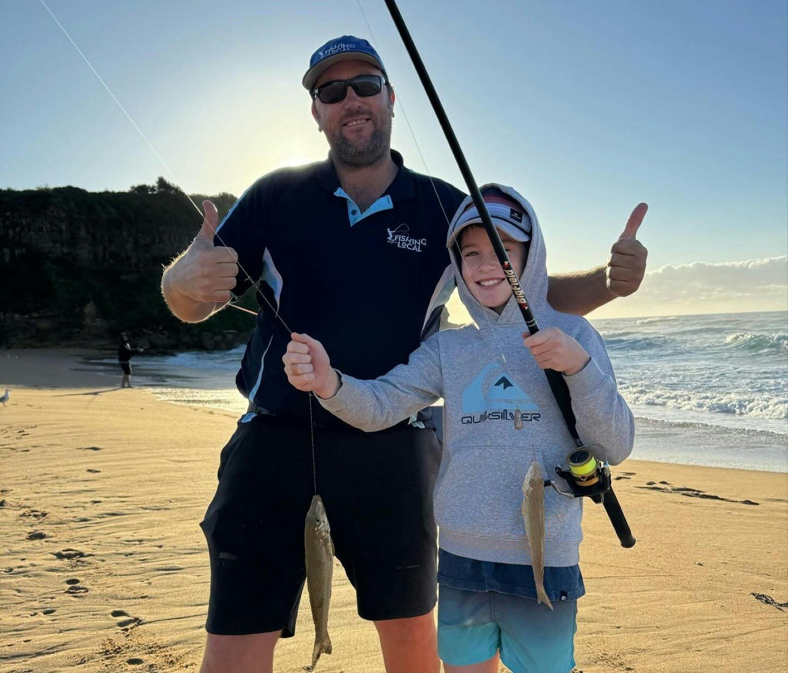 朝のビーチフィッシング