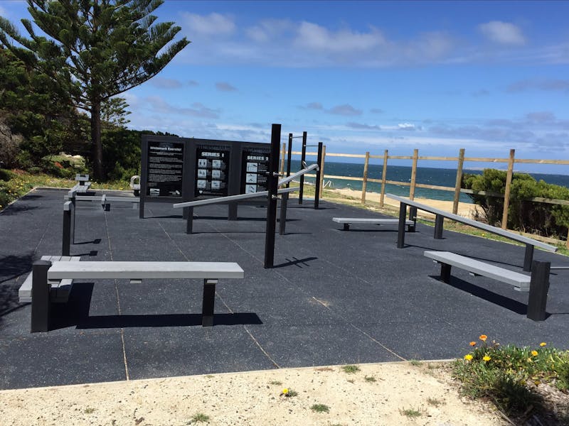 Exercite equipment on Whitemark Foreshore Flinders Island Tasmania
