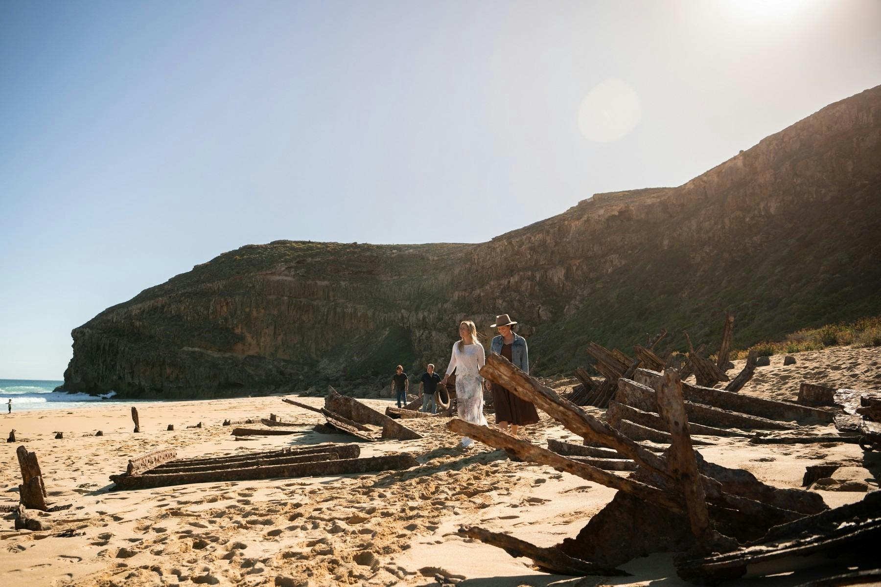 Explore beaches and shipwrecks