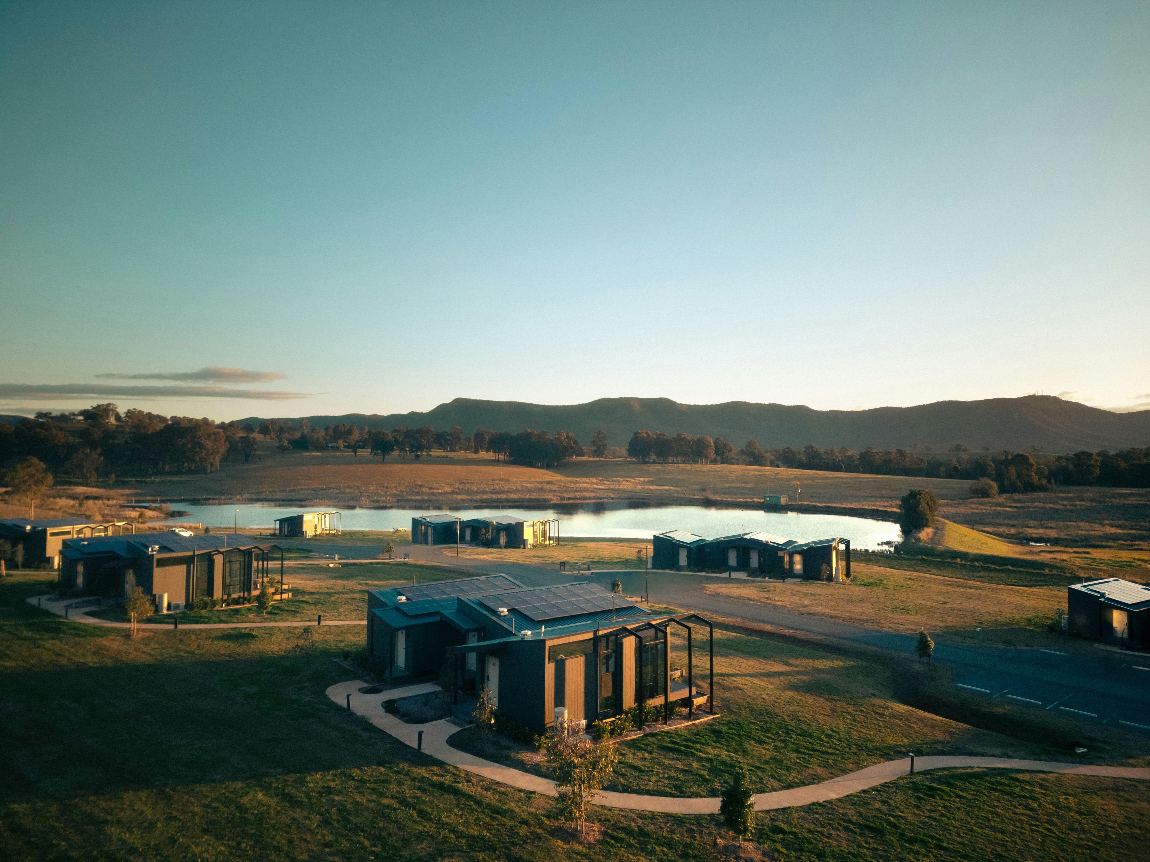 The Lane Retreat aerial