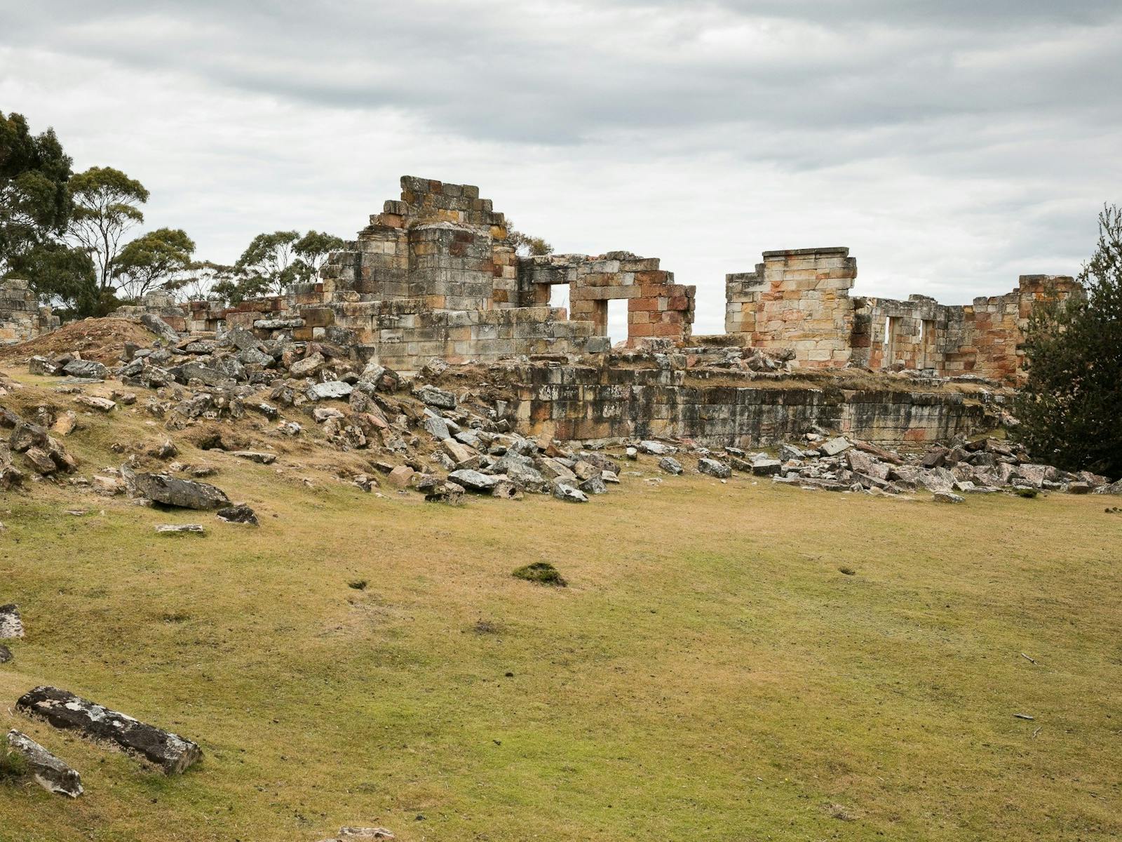 Ruins of coal mines historic settlement