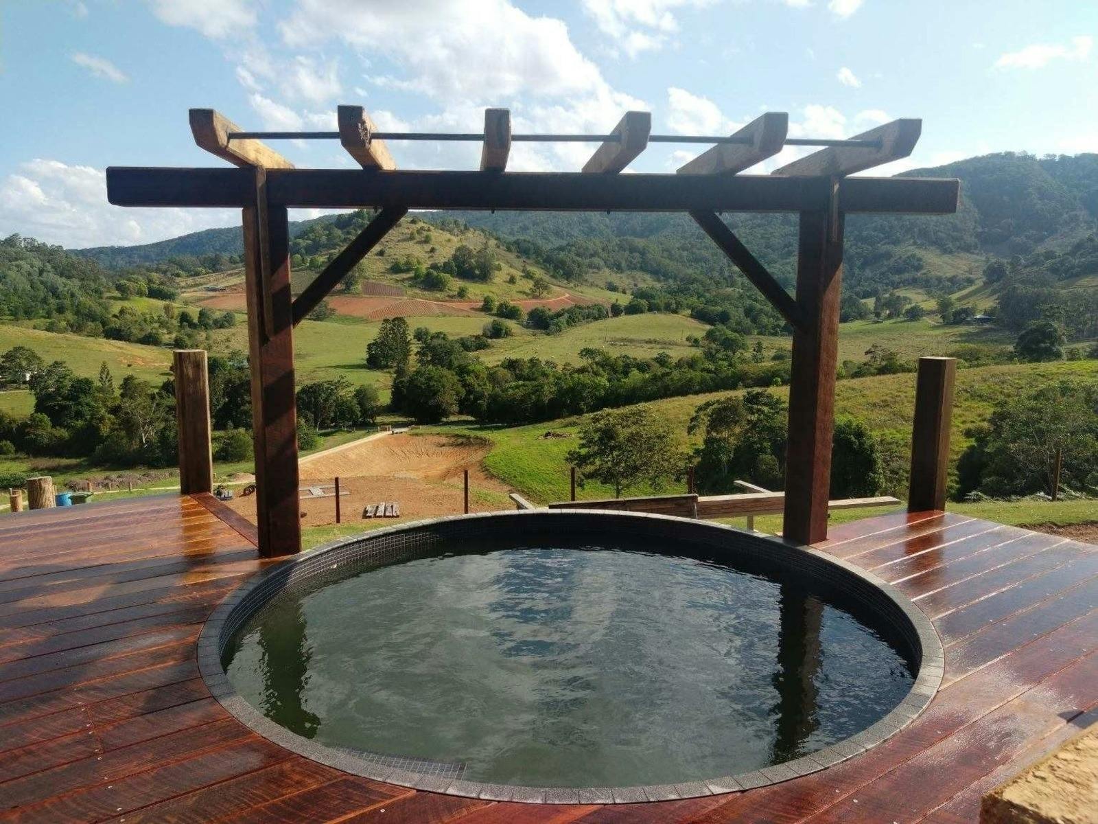 Plunge pool with a view