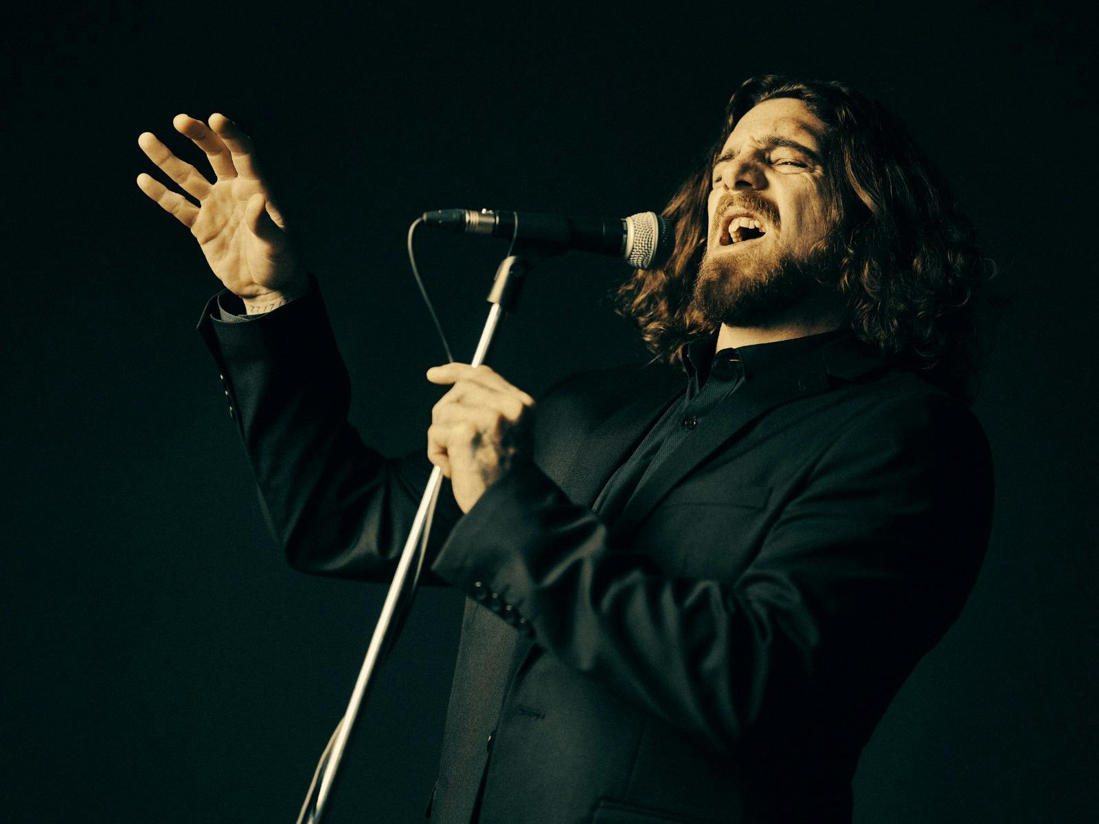 Man with microphone