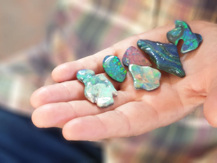 Variety of Black Opal from Opal Bin in Lightning RIdge