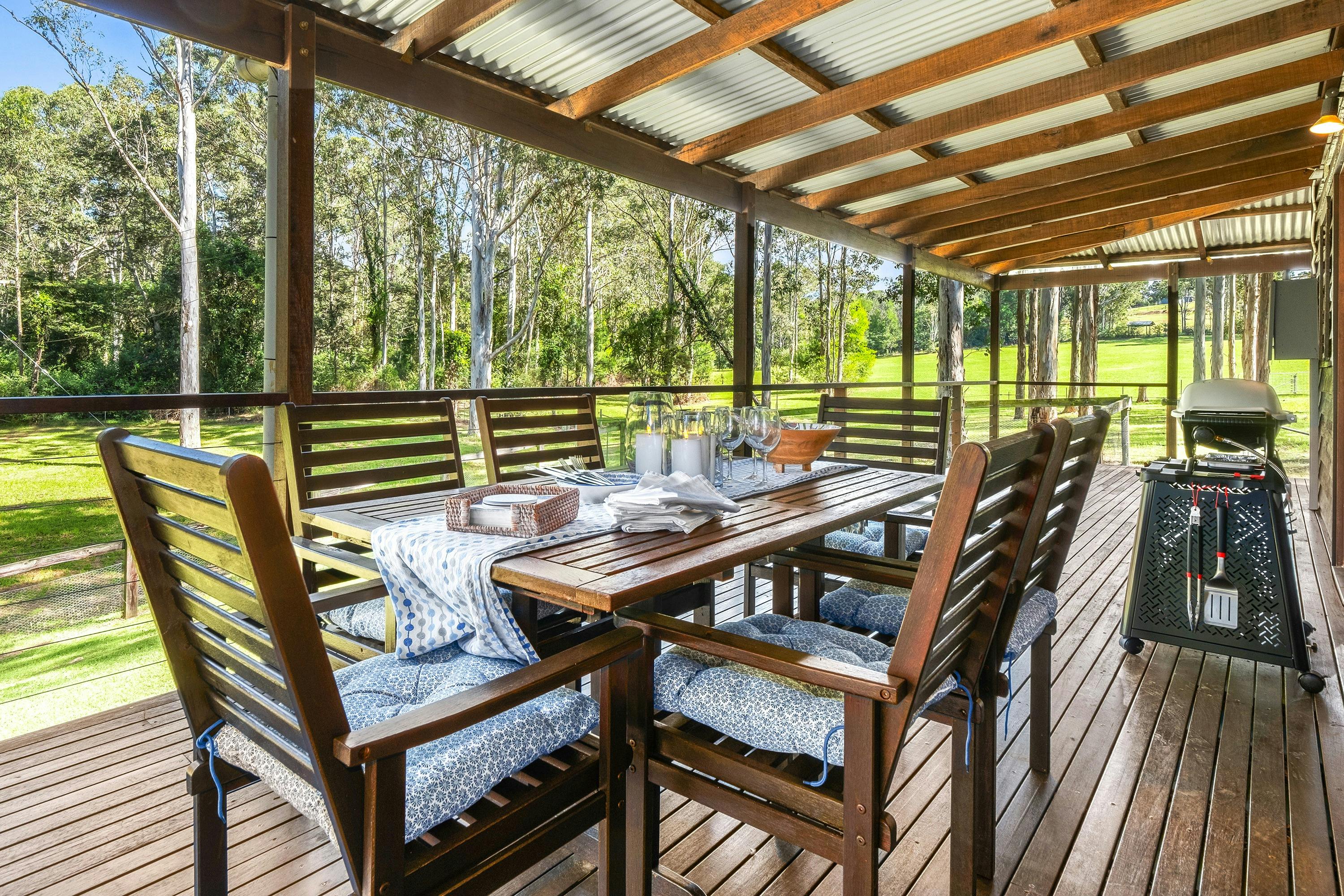 Outdoor covered entertaining