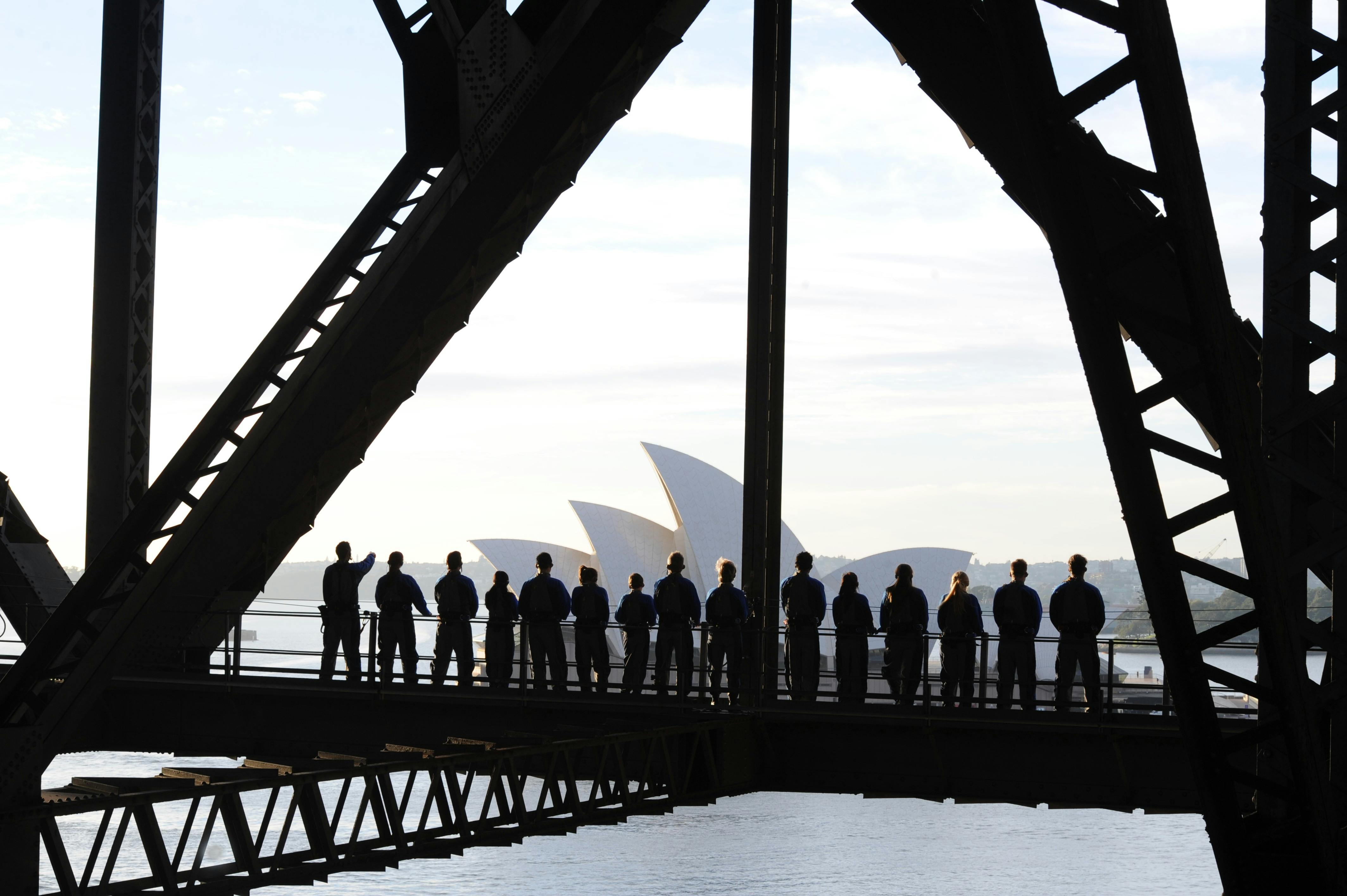 Experience breathtaking views on a BridgeClimb Summit experience