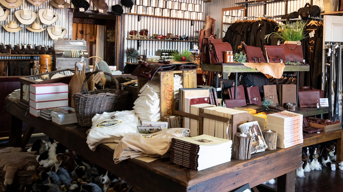 Books, leathewear, hats and soft toys at The Station Store