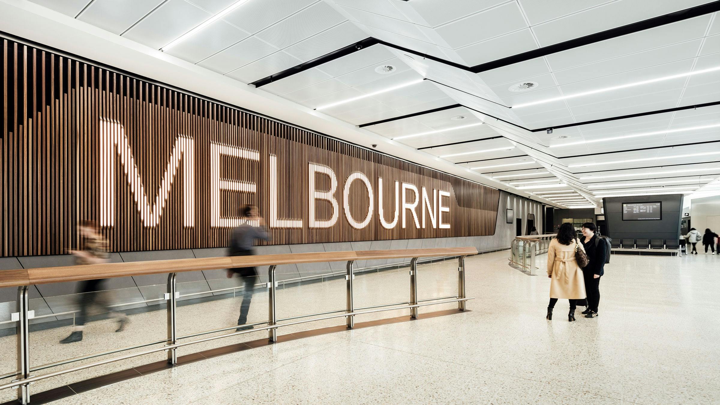 Melbourne Airport arrivals hall