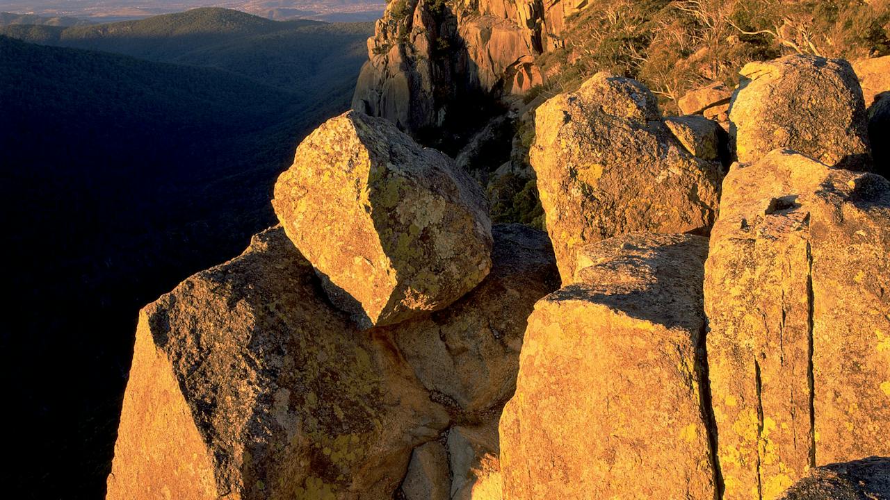Booroomba Rocks at dusk