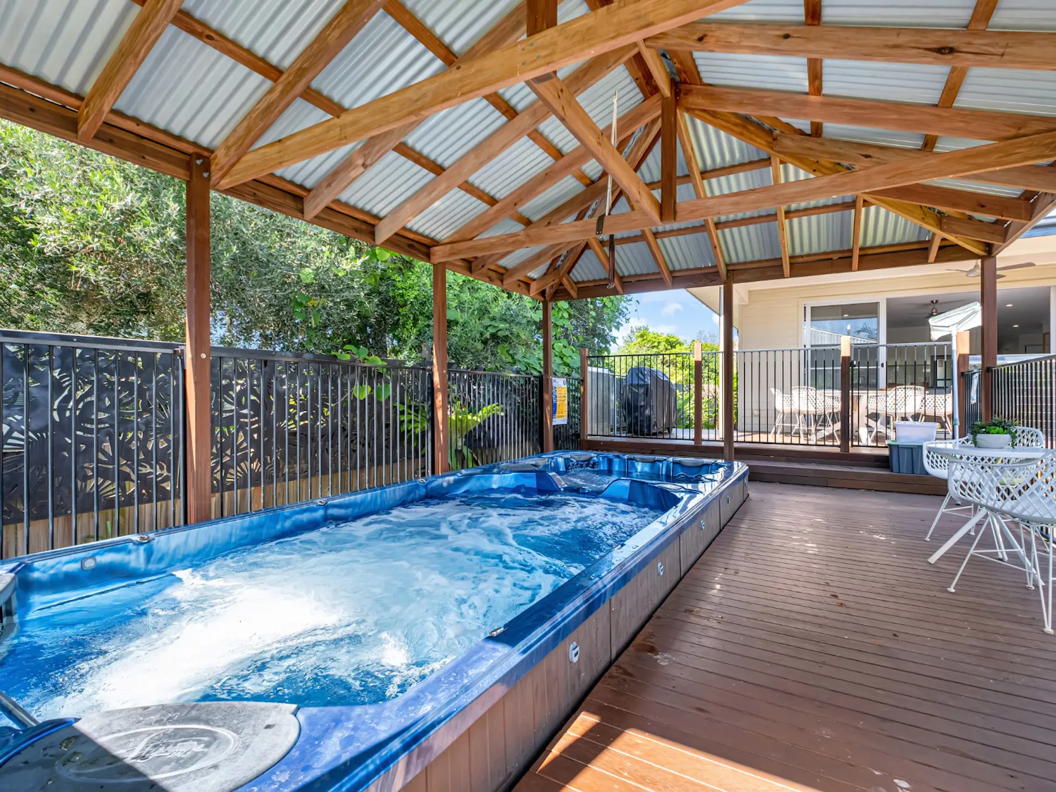 Private spa and swim-spa