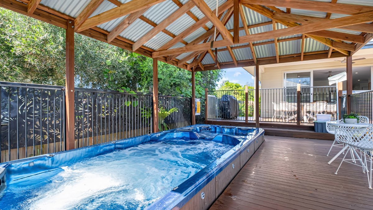 Private spa and swim-spa