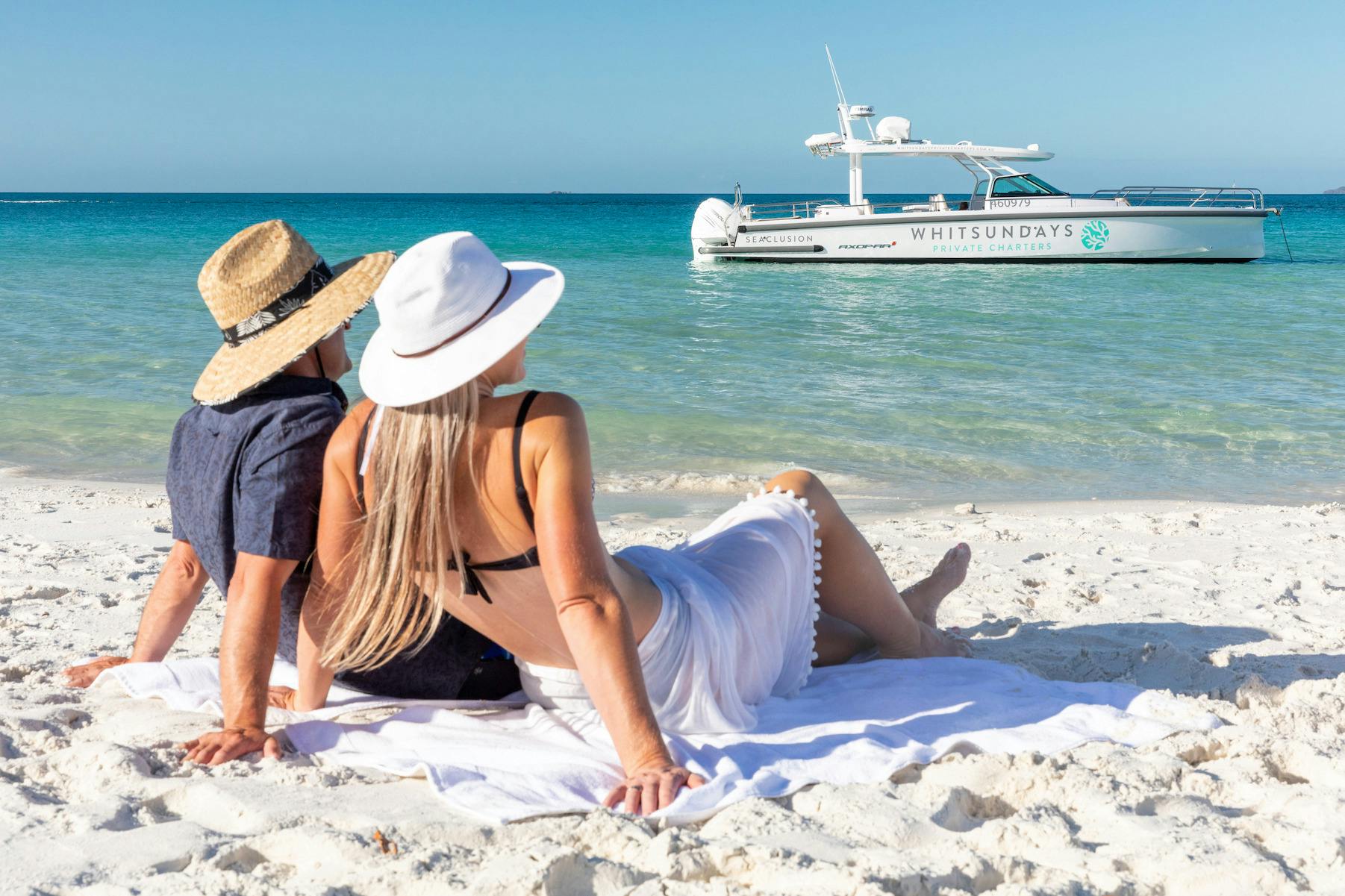 Relax away from the crowds on board your private charter