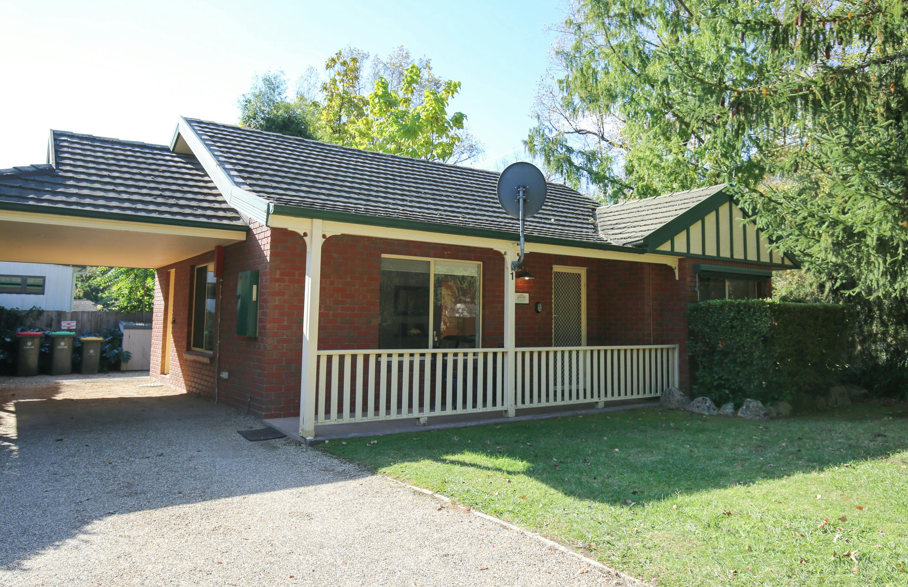 Carport and entrance