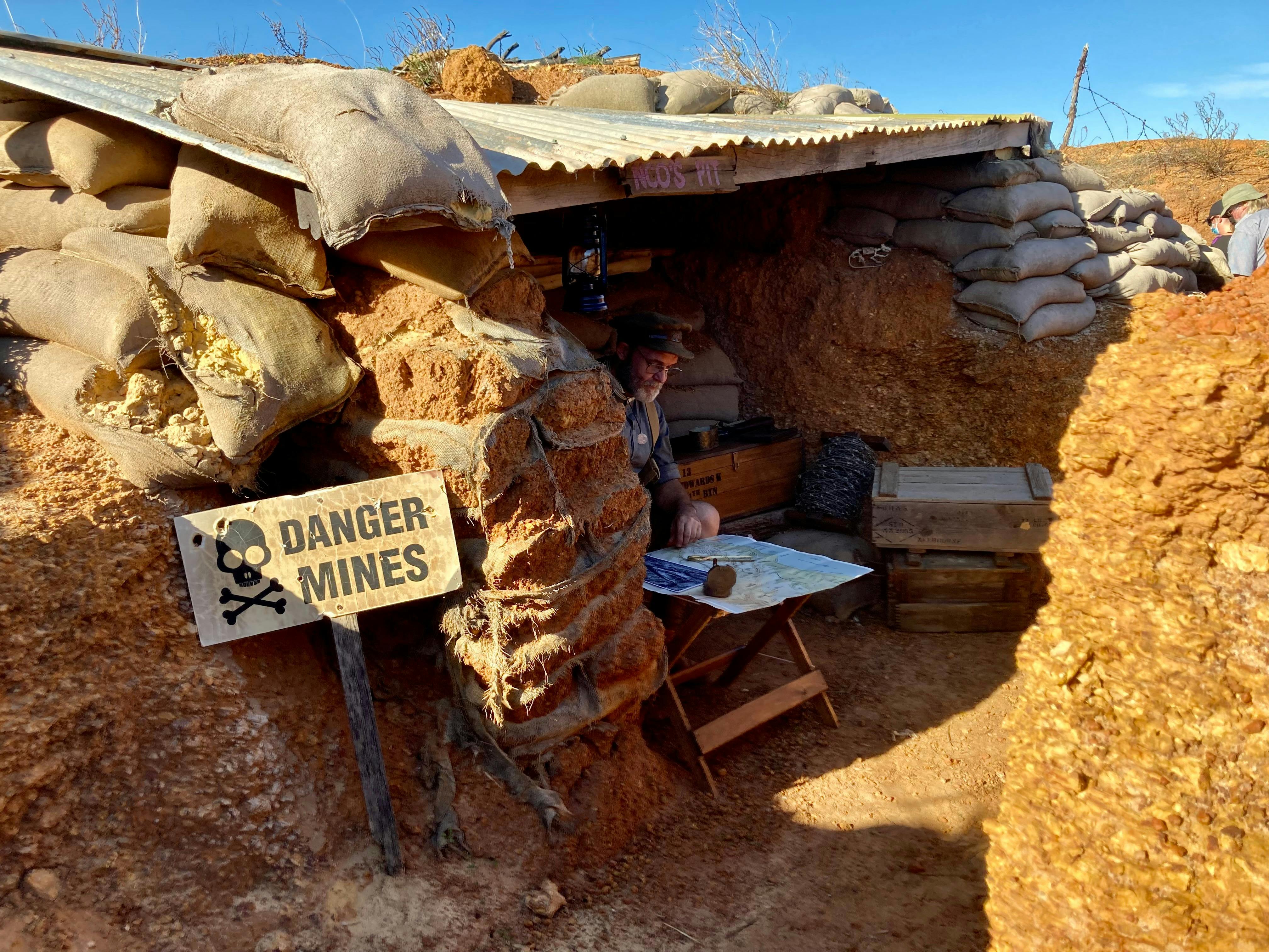 Experiencing Leane's Trench at the Gallipoli Trench Project while on tour with New Leaf Connect