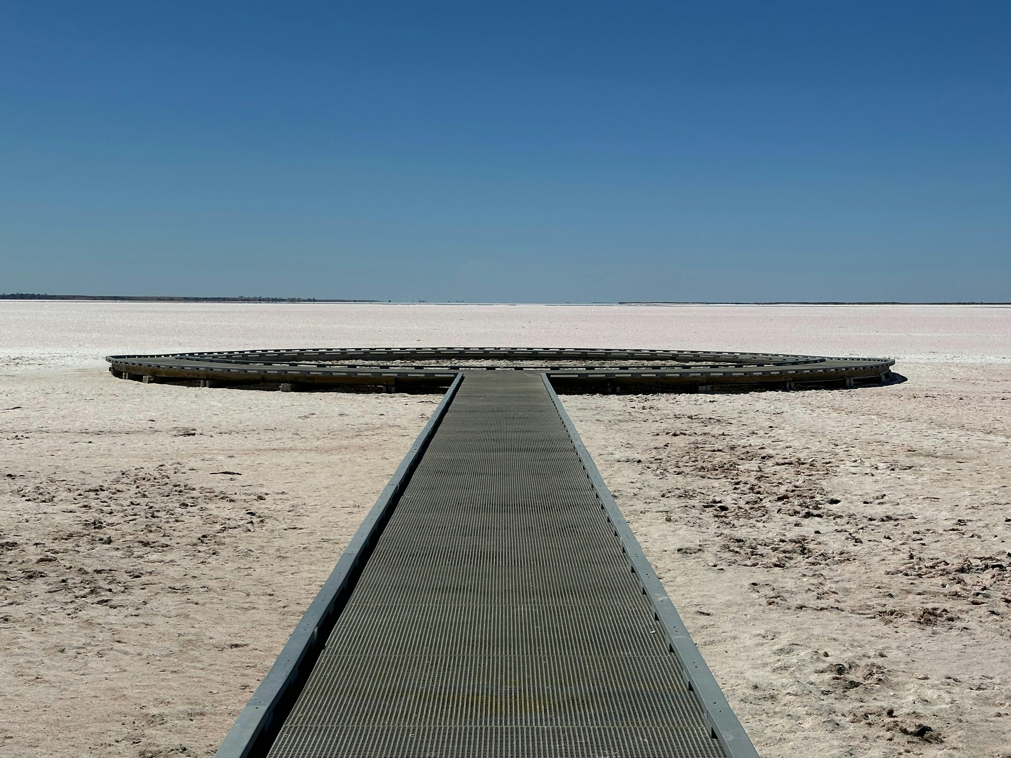 Lake Tyrrell by train