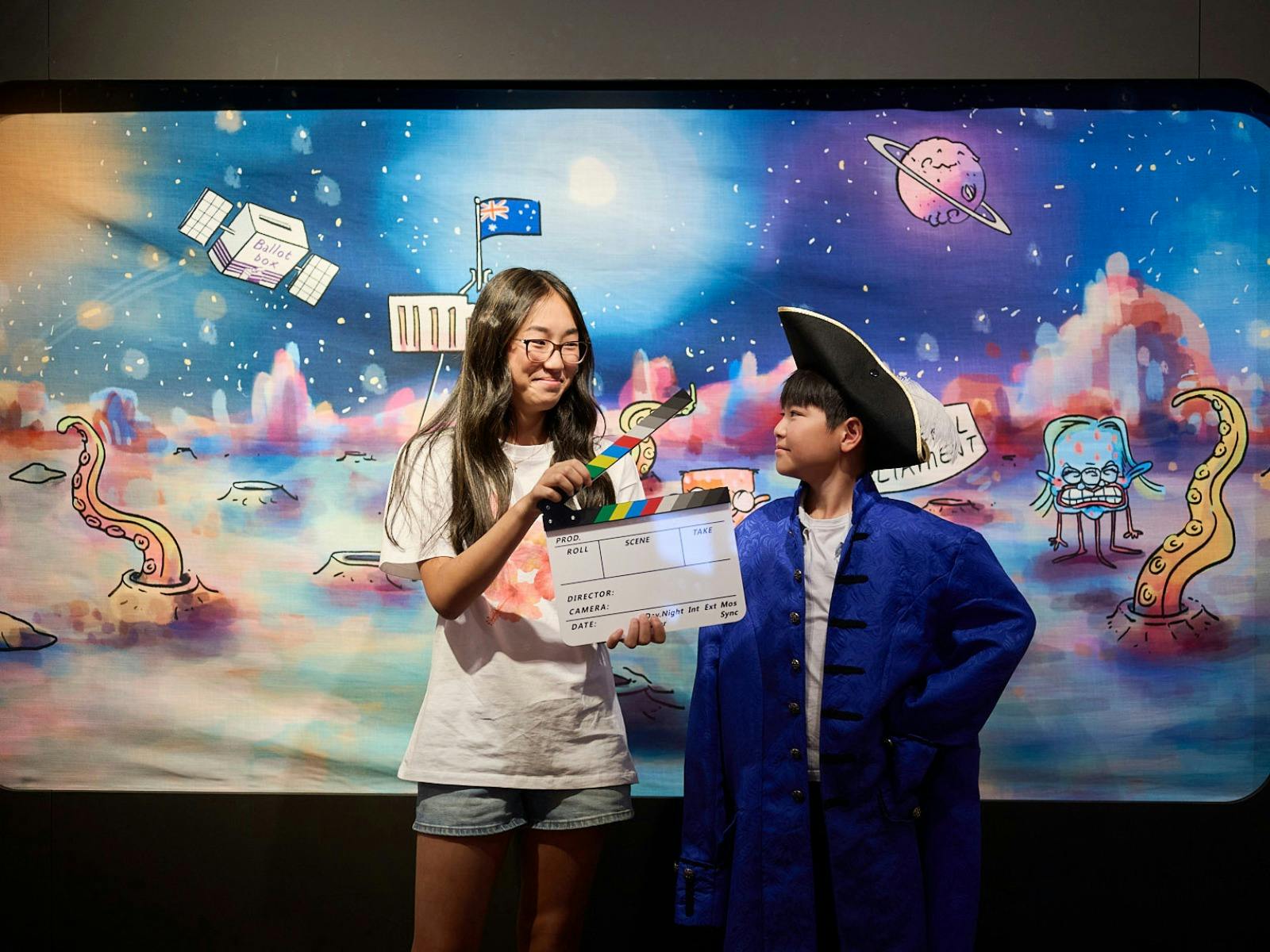 Children play in gallery's interactive space.