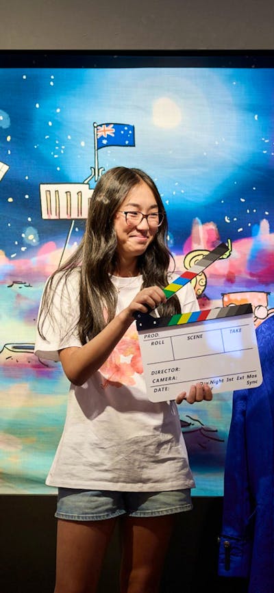 Children play in gallery's interactive space.