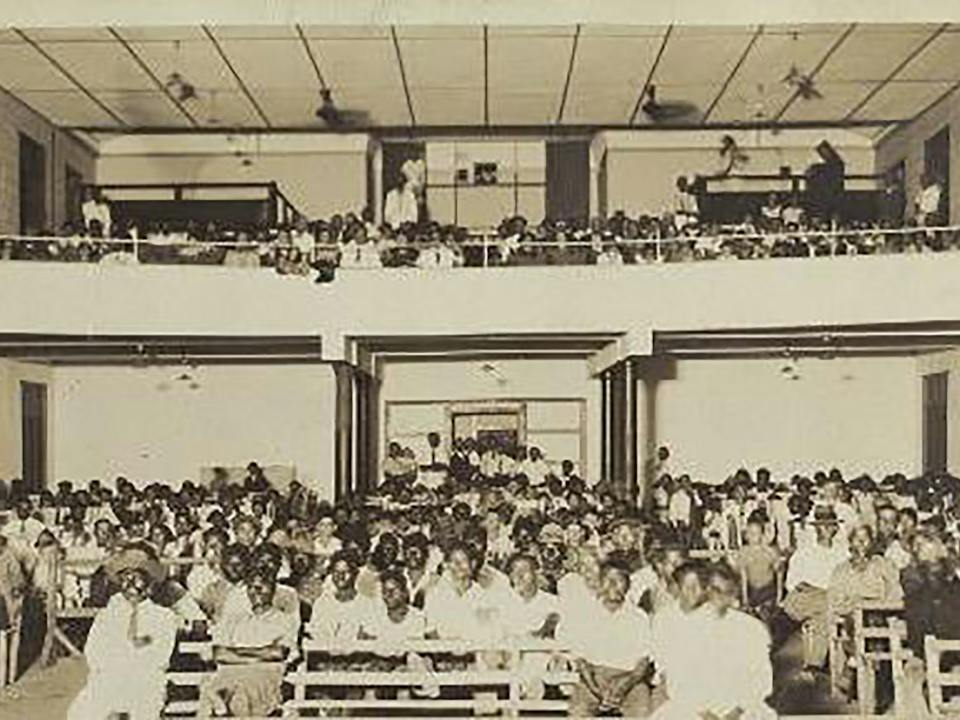 1930 - inside the new theatre - segregated seating