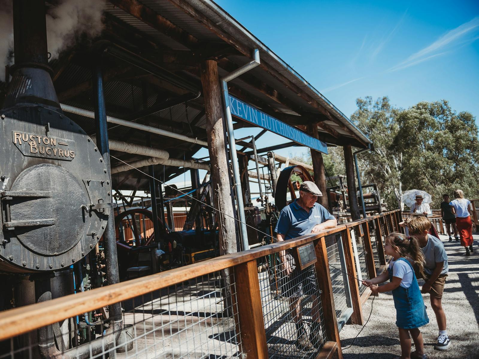 Children viewing the Steam Display