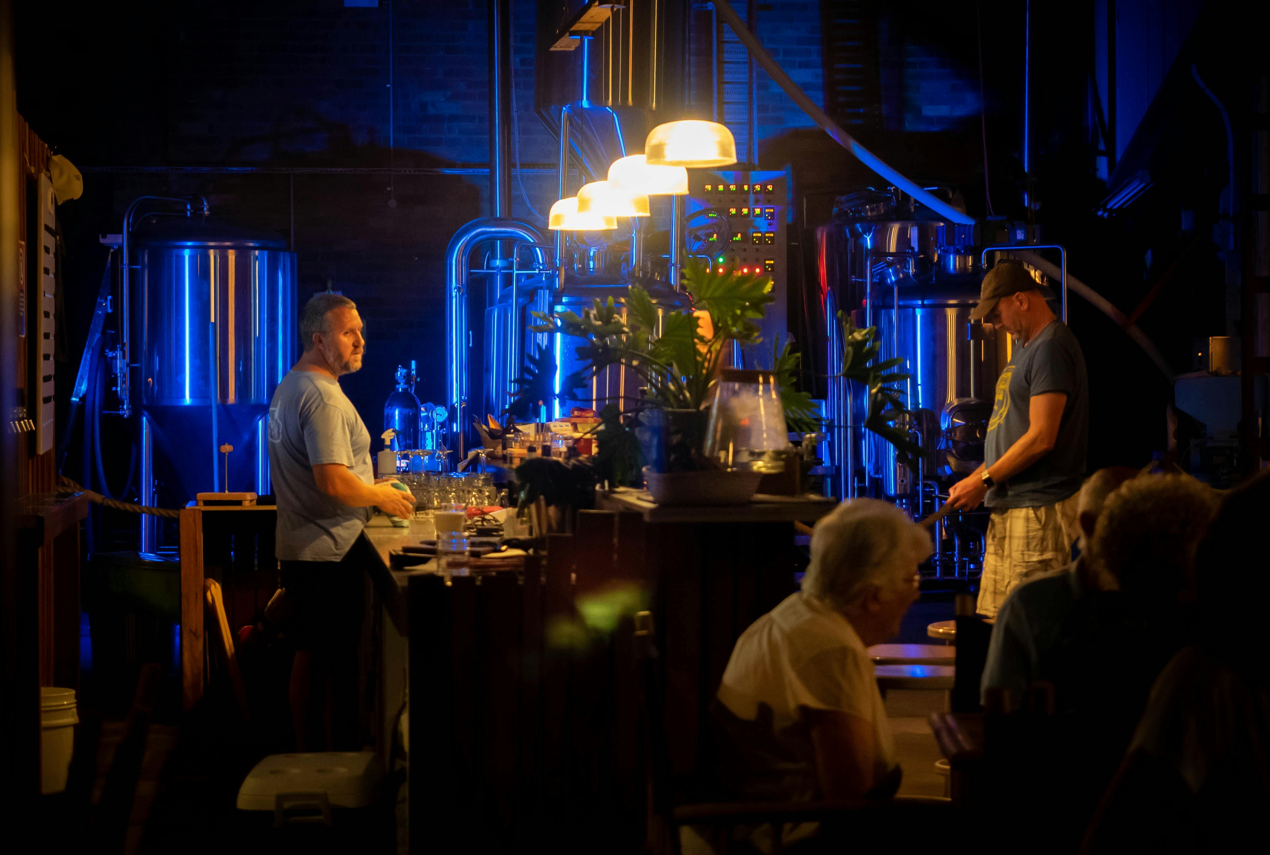 The Brewery after dark