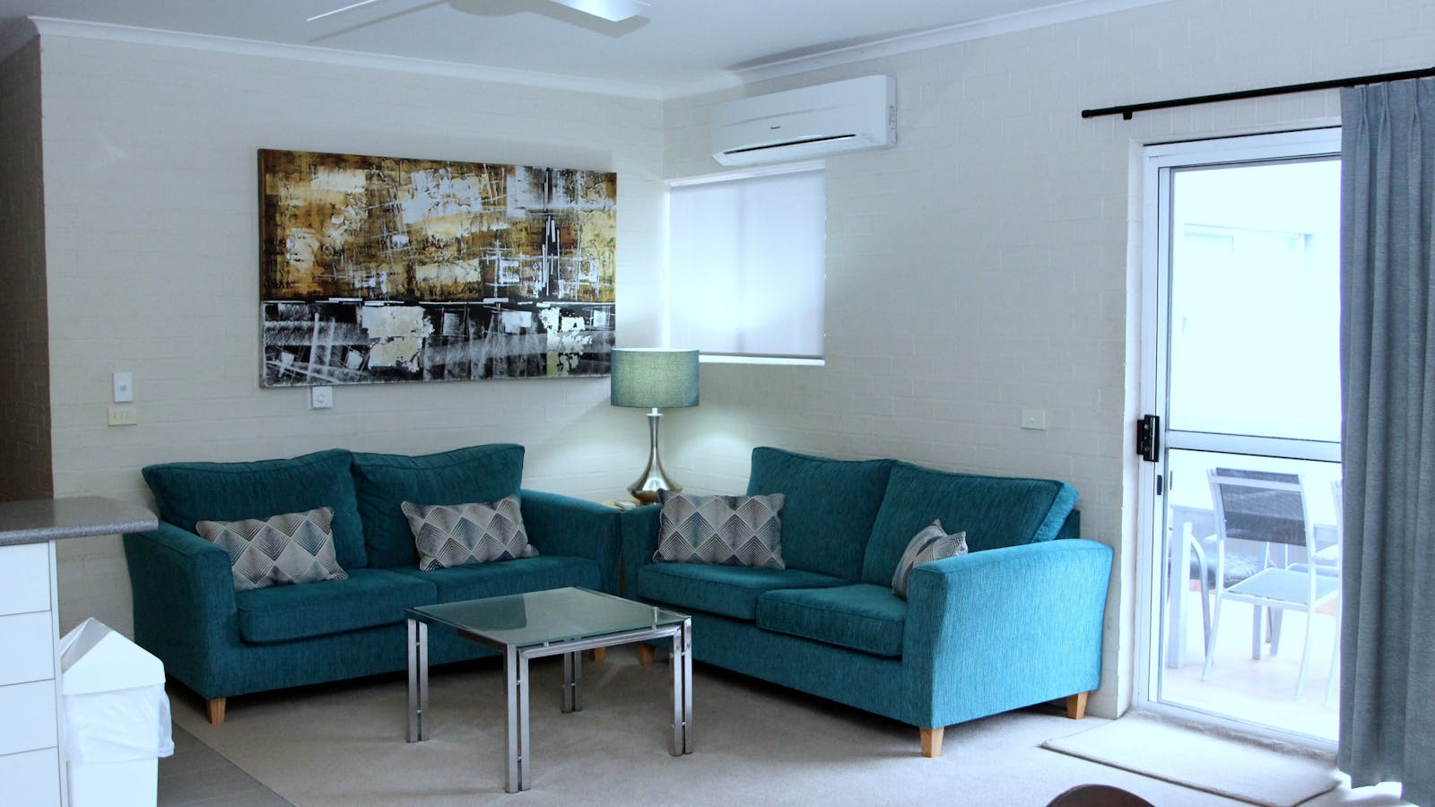 Lounge area of two bedroom apartment