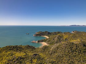 Magnetic Island from above showing the coastline you can explore