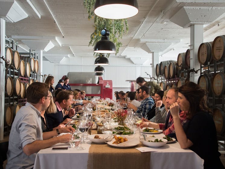 Urban Winery Sydney specialises in Chef x Winemaker Long Lunches