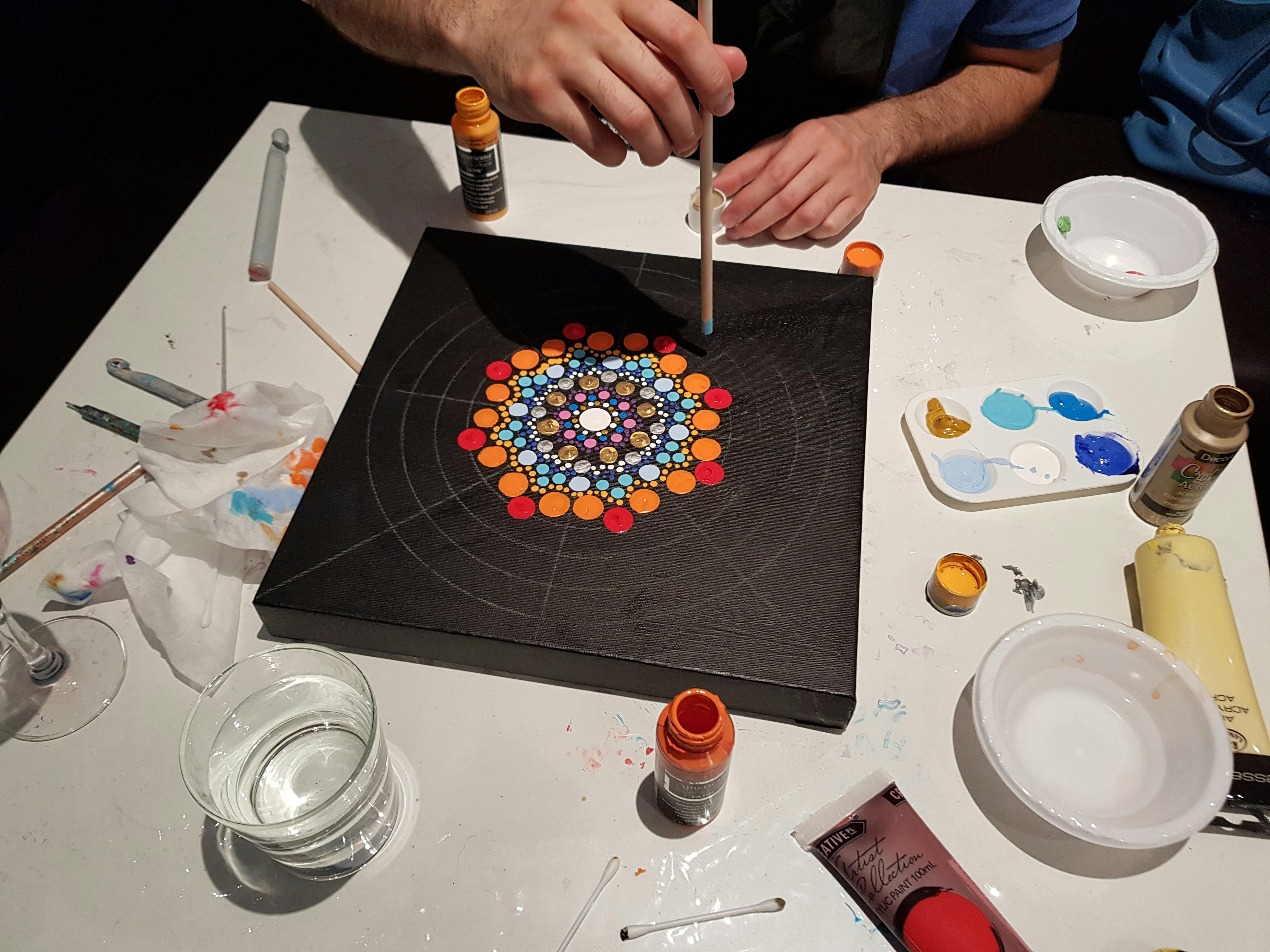 Art Bubbles Dot painting experience