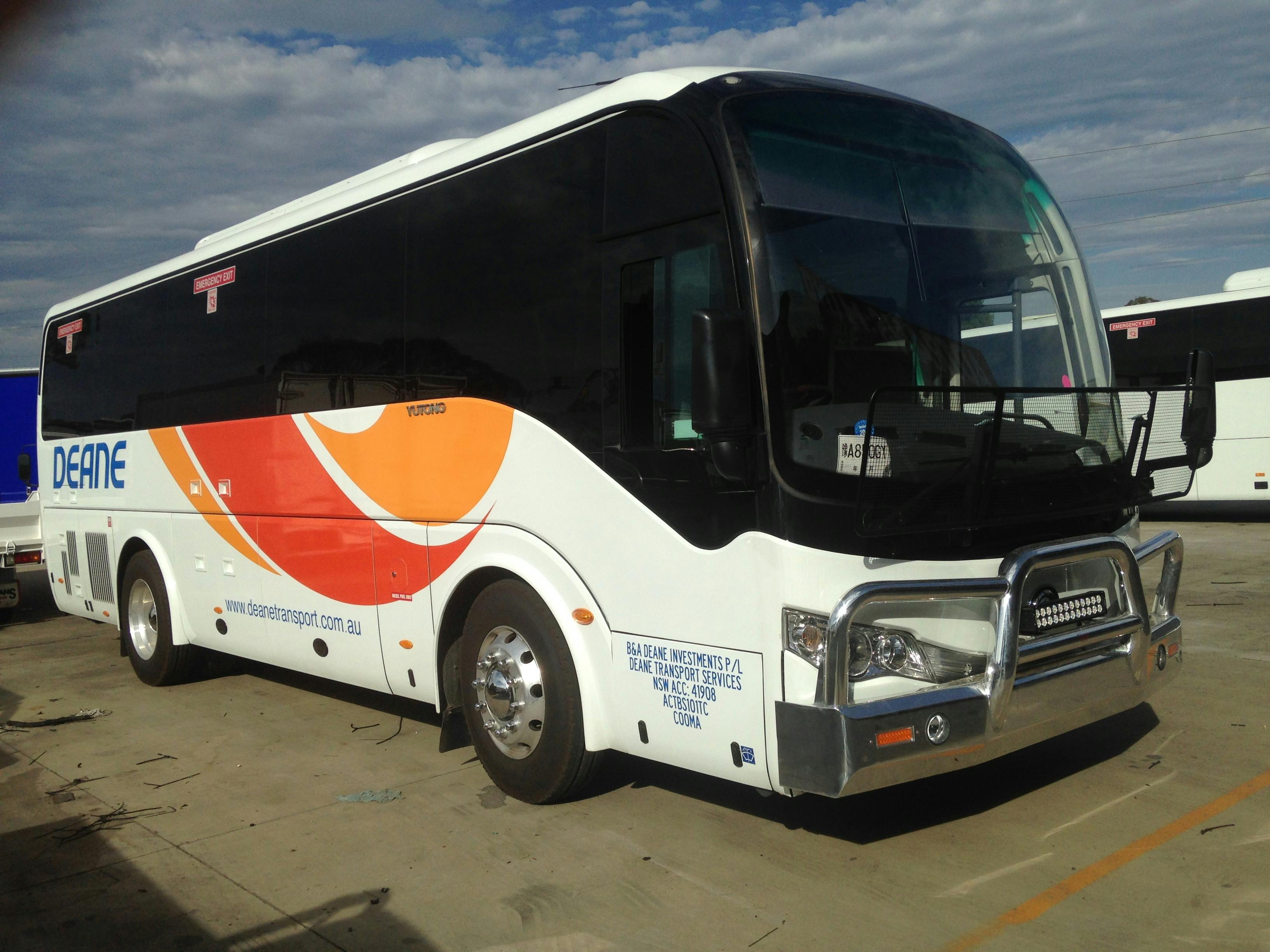 34 seat mini coach exterior