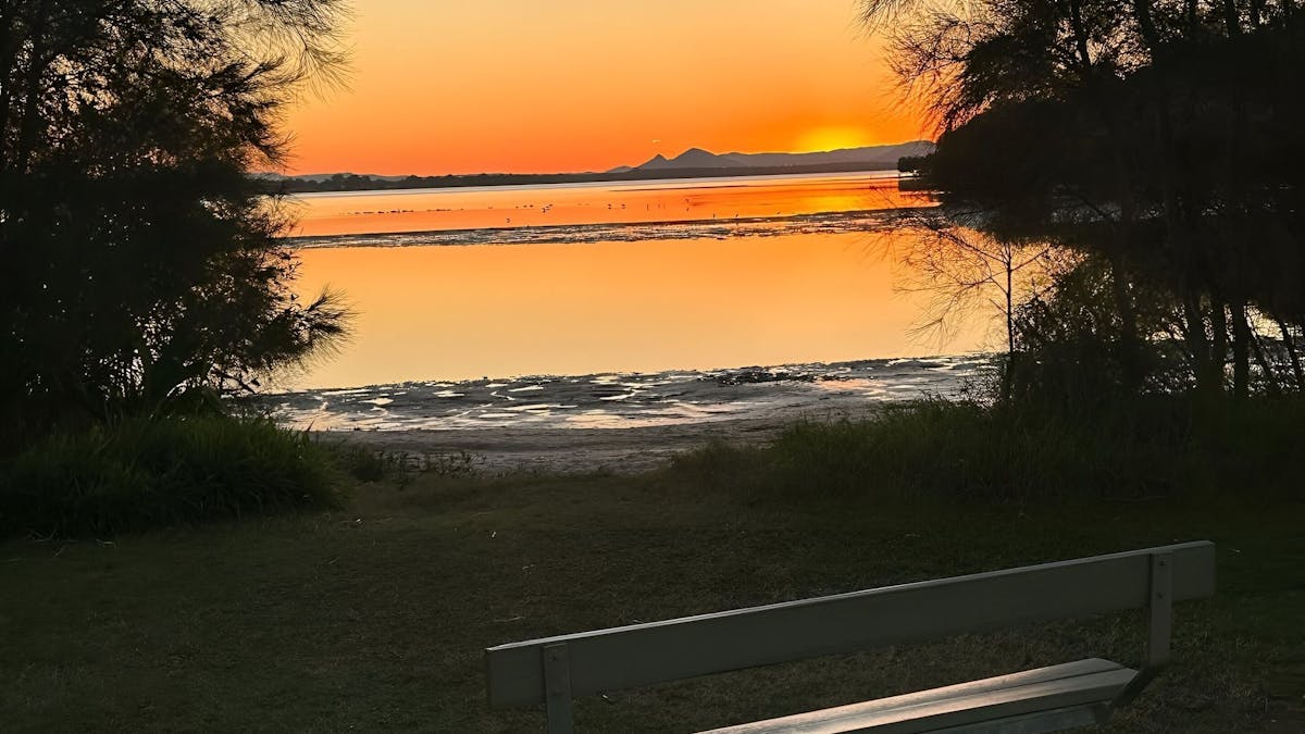 sunset from Motel balcony