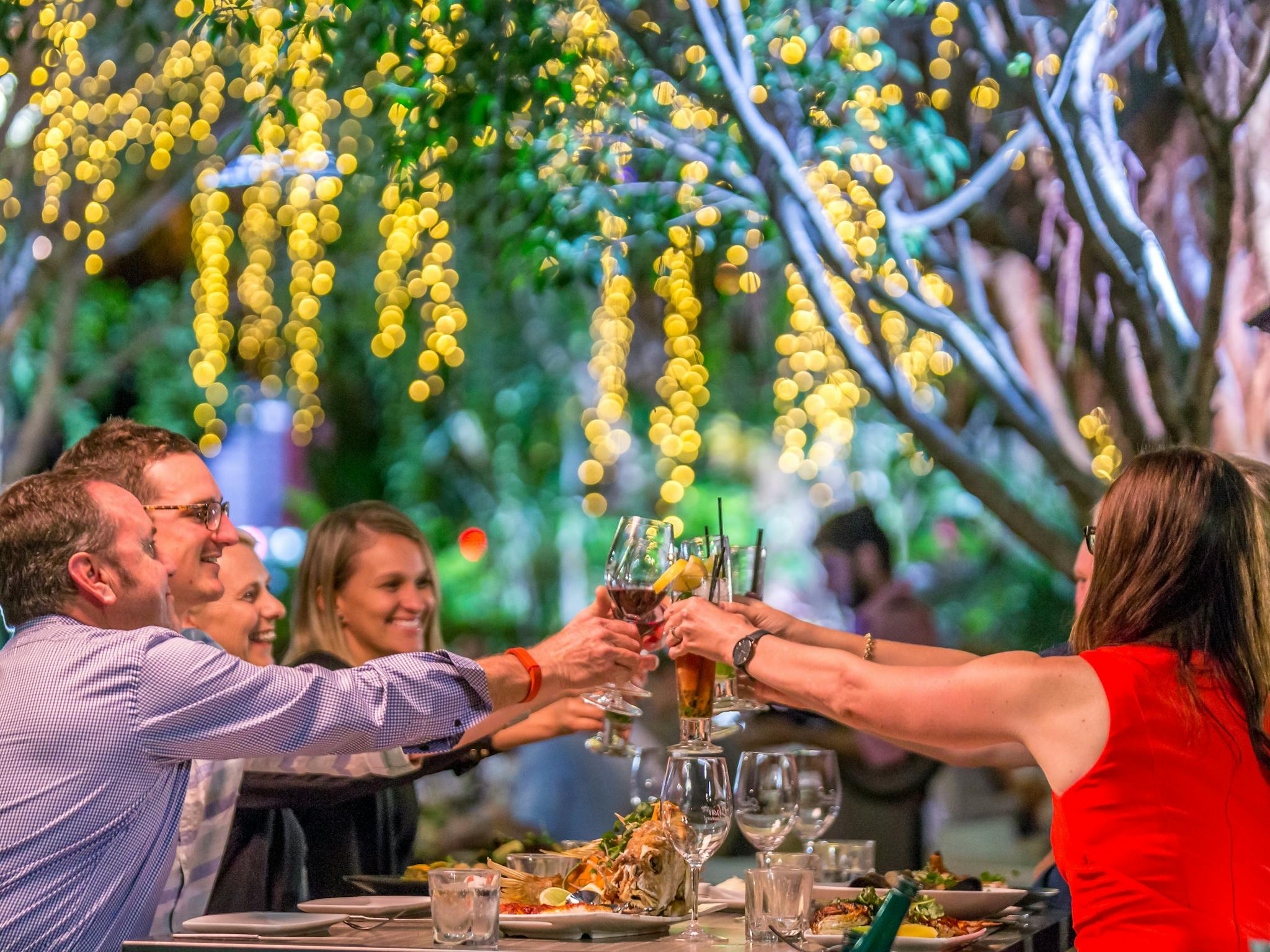 Dining at Char Restaurant