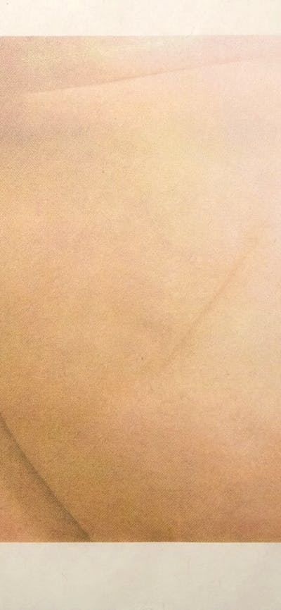 A screenprint image of close up of a woman's body