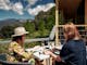 two women drinking wine at Ringer Reef Winery