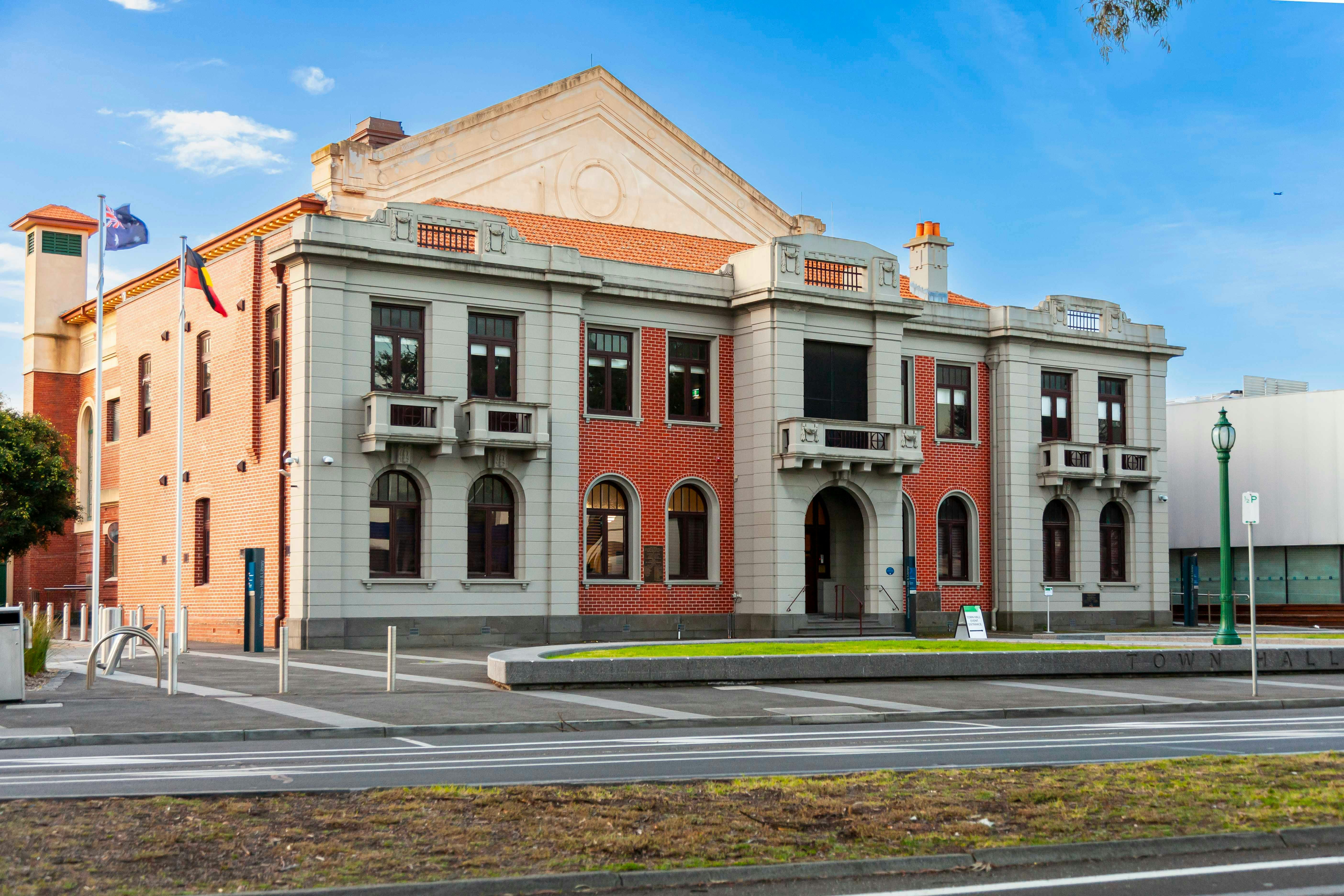 Williamstown Town Hall, commenced 1918 - Ferguson Street, Williamstown