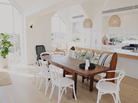 Kitchen/Dining/Living opens out onto rooftop deck