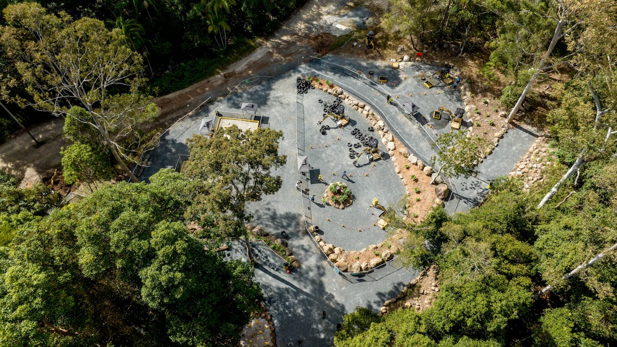 Birds Eye View of the Dig IT Site