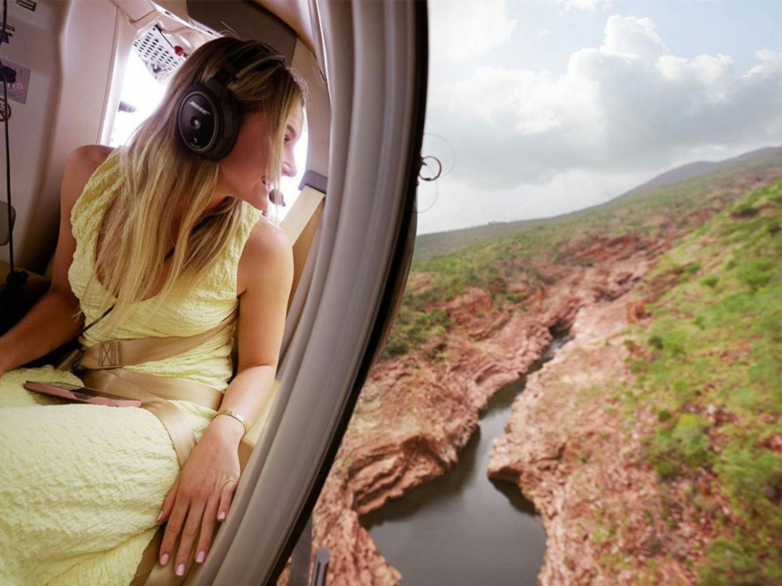scenic helicopter flight - twin flame falls