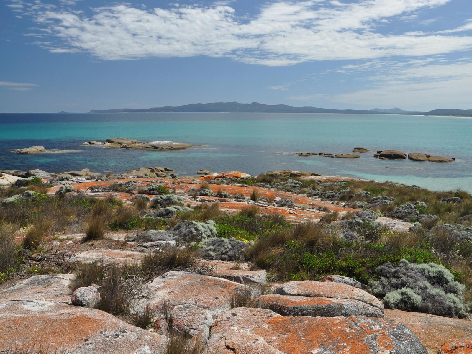 Walking to Castle Rock Flinders Island Tasmania