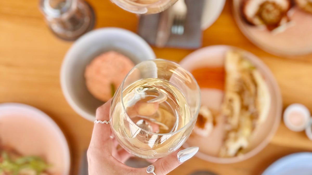 Cheers to the weekend and a table full of delicious food
