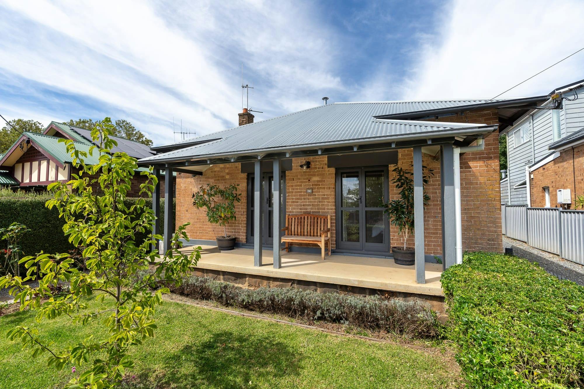 Front of old heritage home in orange nsw