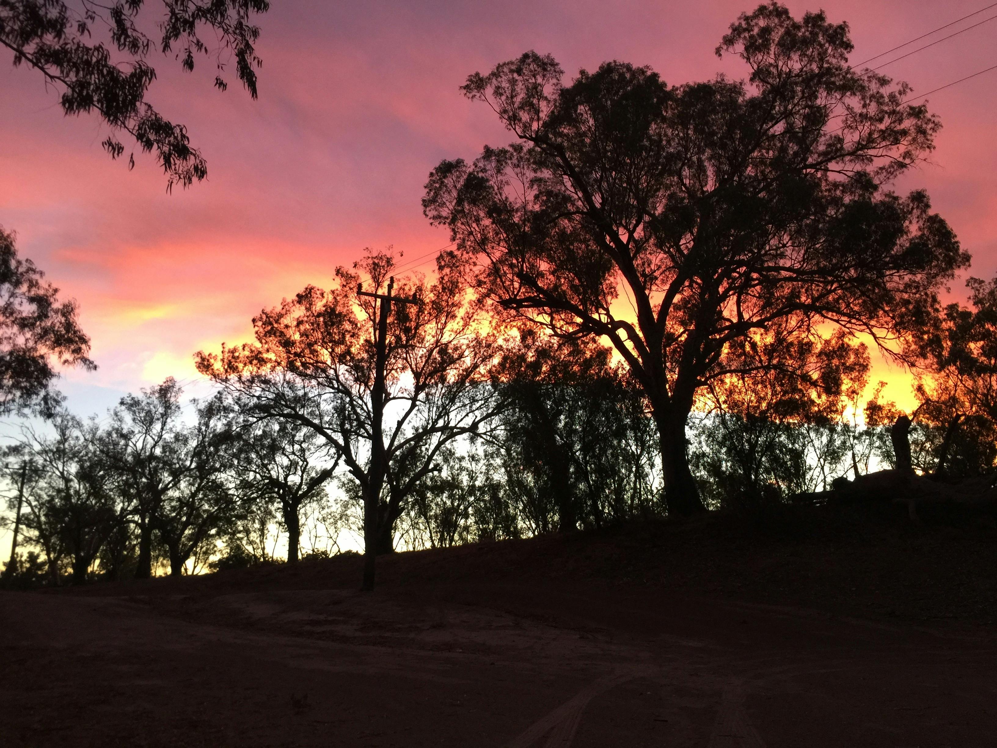 Sunset beside the Bridge