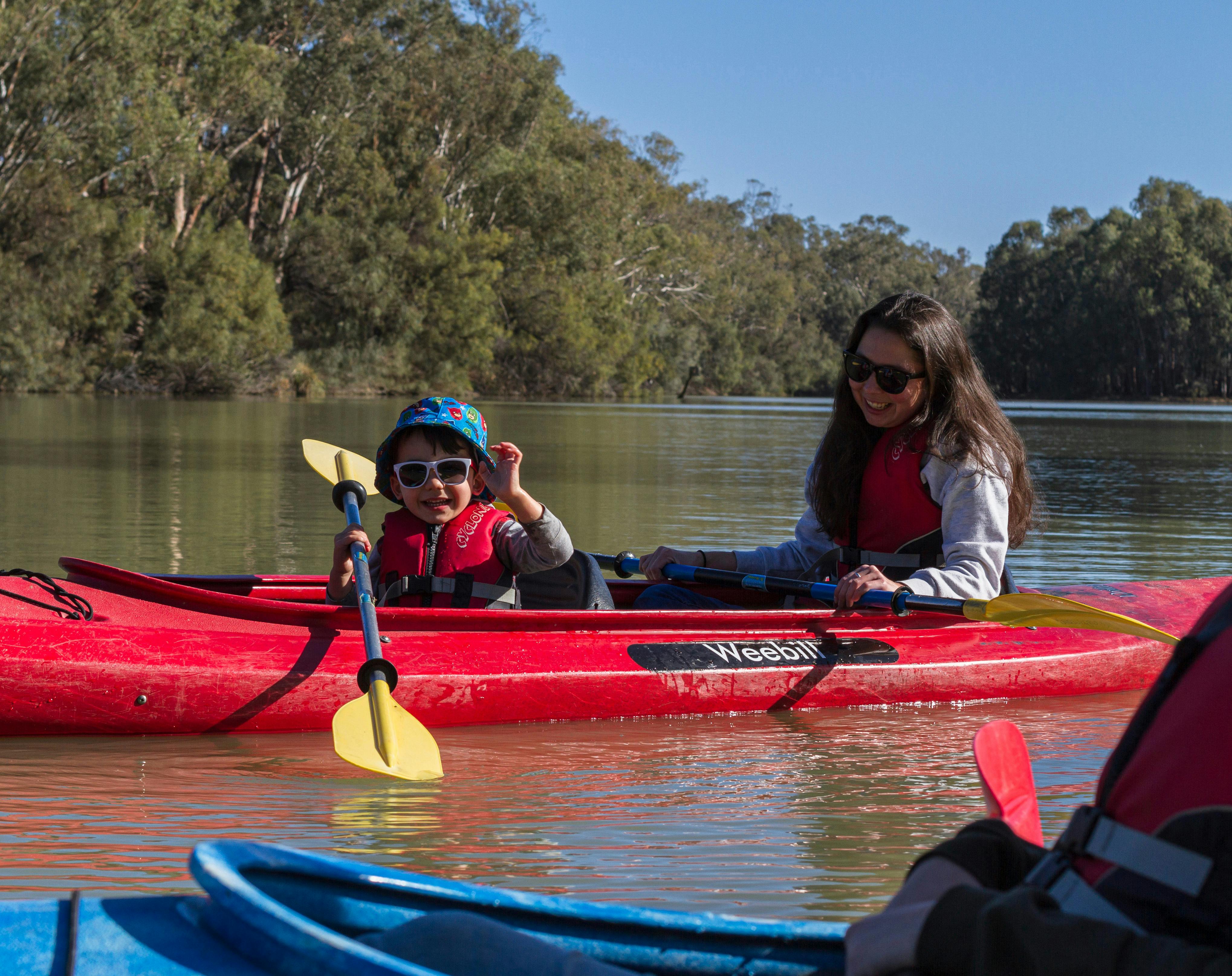Our double kayaks are stable and safe for all the family