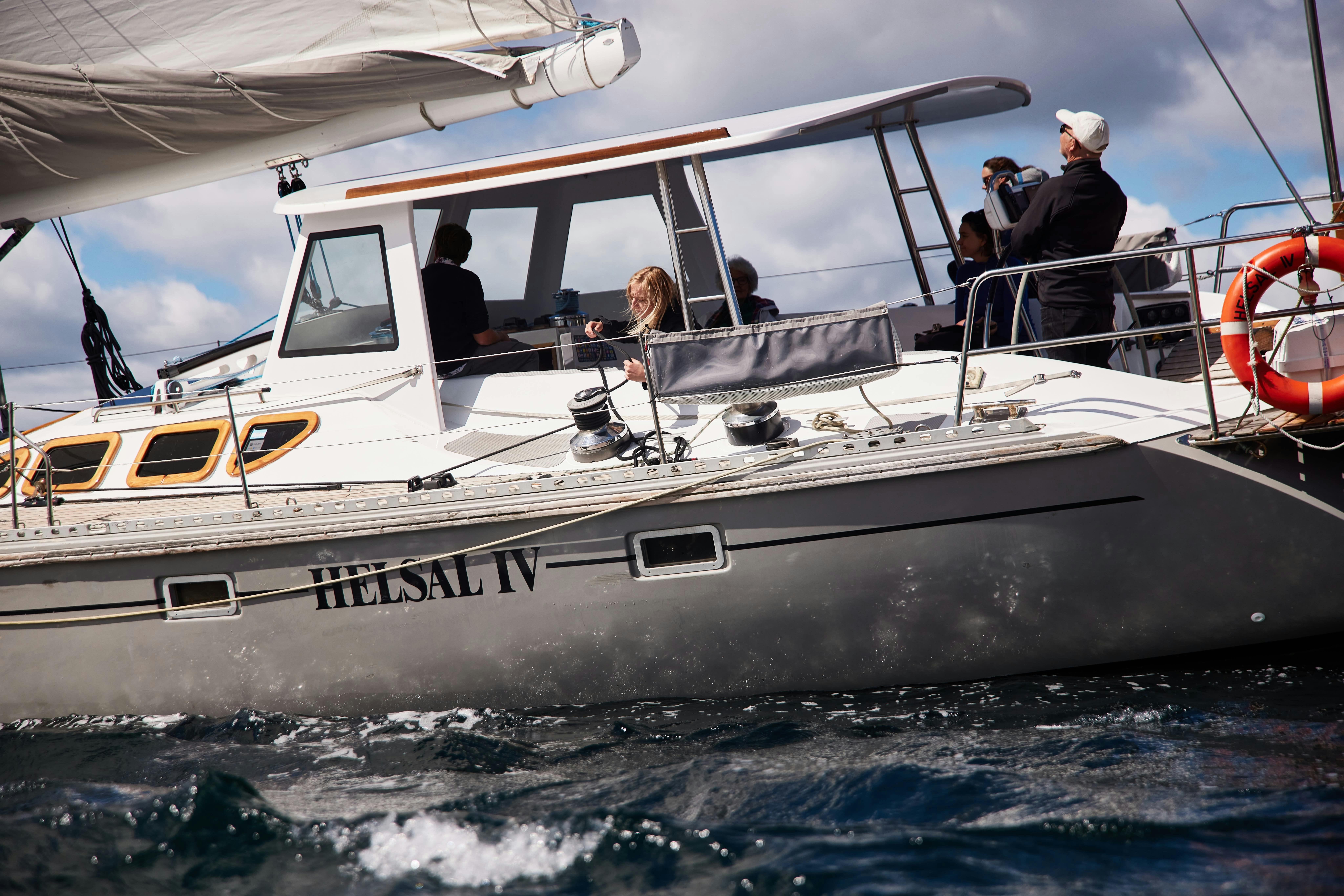 Plenty of shelter in Helsal IV's large cockpit