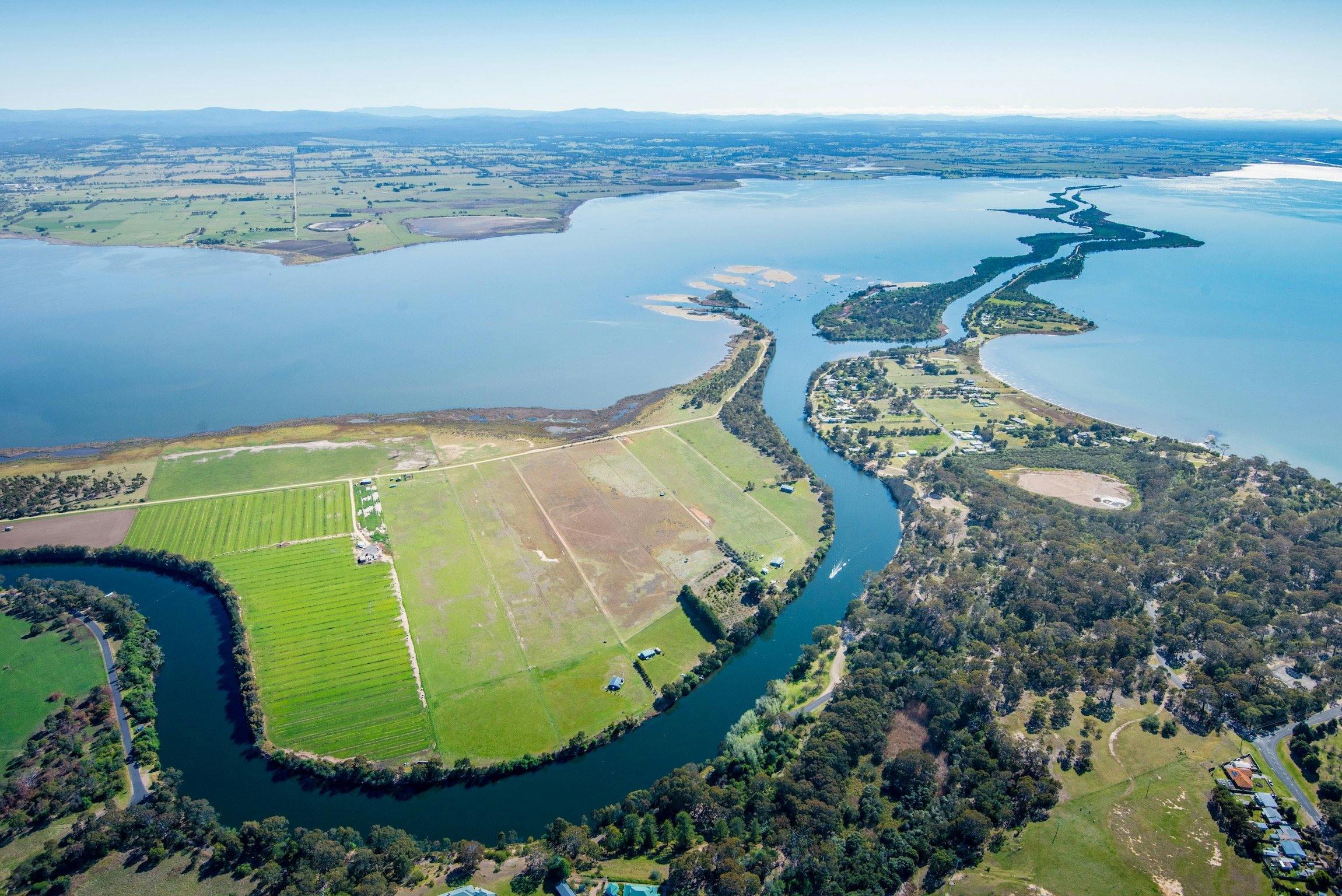 The Silt Jetties overlooking Eagle Point and the Mitchell River