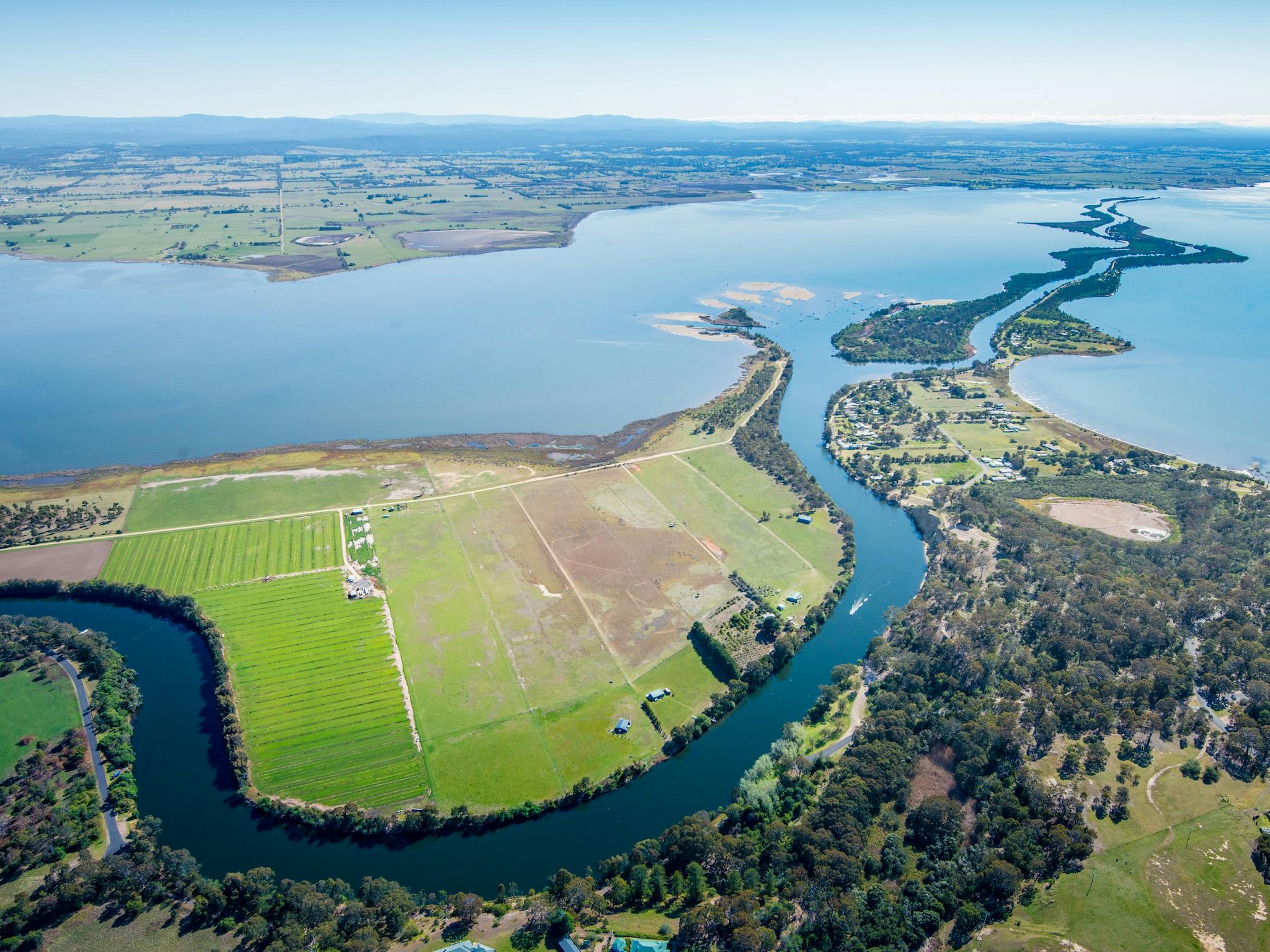 The Silt Jetties overlooking Eagle Point and the Mitchell River