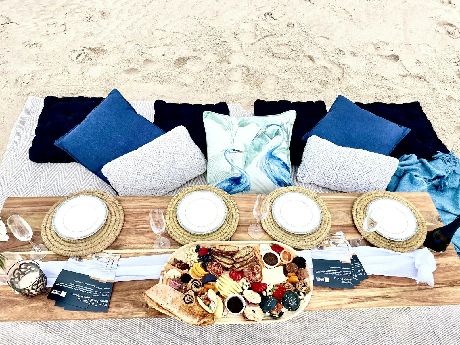 Picture of the Picnic set up with food